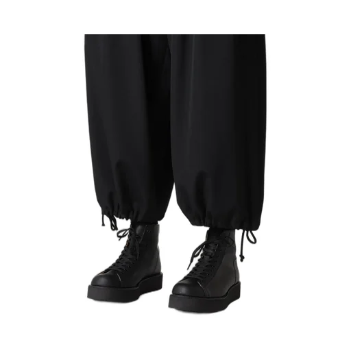 Wool Gabardine Thin Balloon Pants