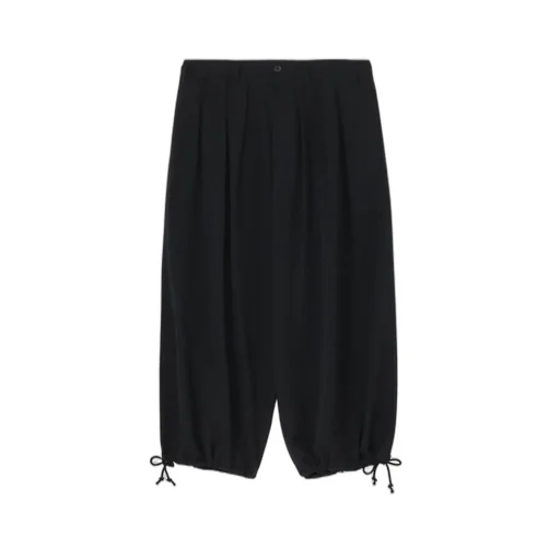 Wool Gabardine Thin Balloon Pants