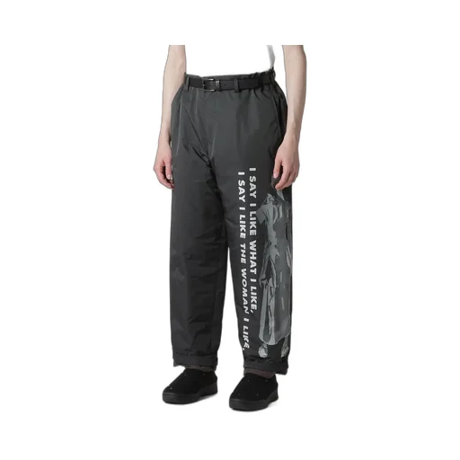 Woman Printed Side Pocket Pants With Liner