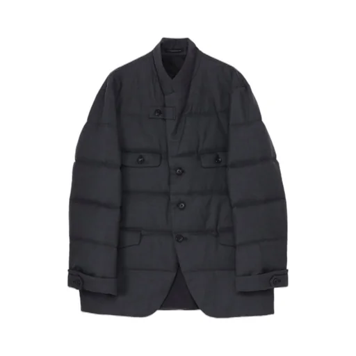 3 Buttons Horizontal Padded Jacket
