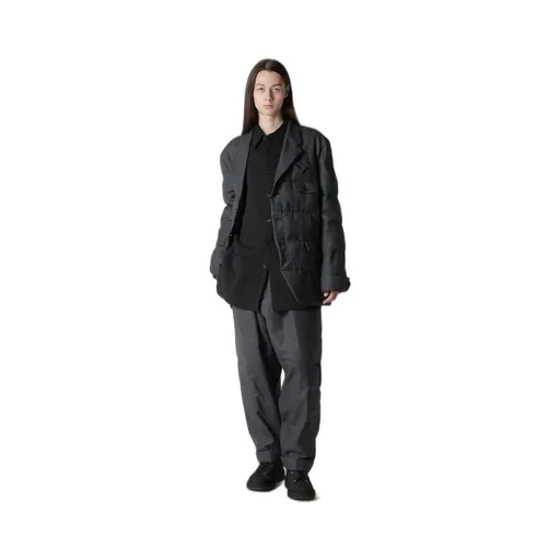 3 Buttons Horizontal Padded Jacket