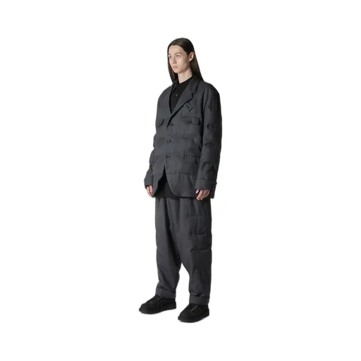 3 Buttons Horizontal Padded Jacket
