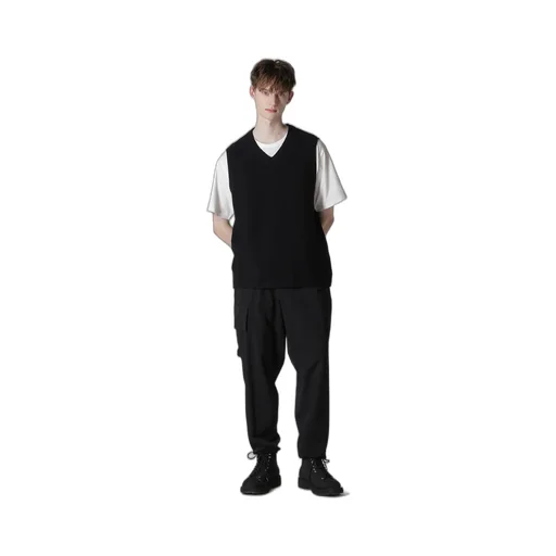 Purl Stitch Raw Edge Vest