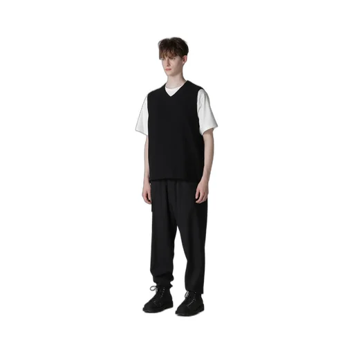Purl Stitch Raw Edge Vest