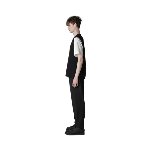 Purl Stitch Raw Edge Vest
