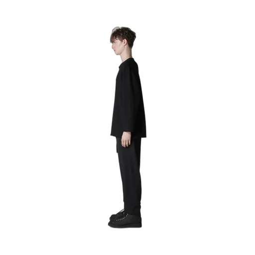 Purl Stitch Raw Edge Ls T