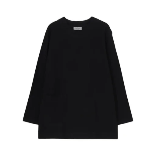 Purl Stitch Raw Edge Ls T