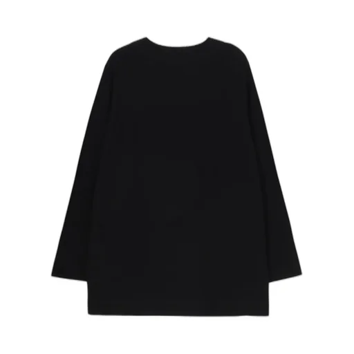 Purl Stitch Raw Edge Ls T