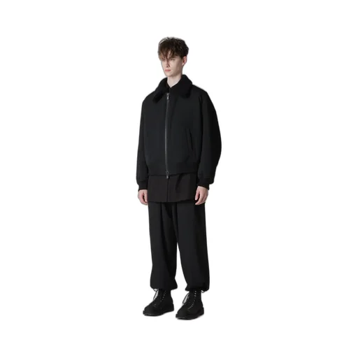 Wool Gabardine Flight Jacket