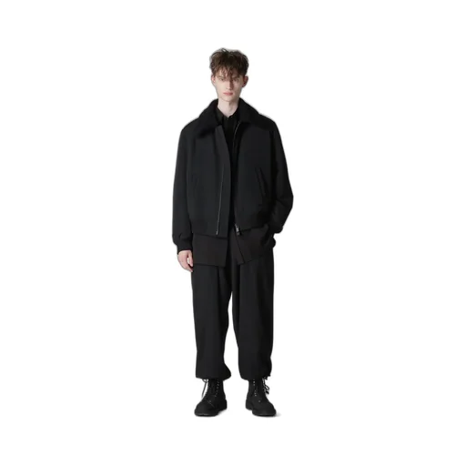 Wool Gabardine Flight Jacket