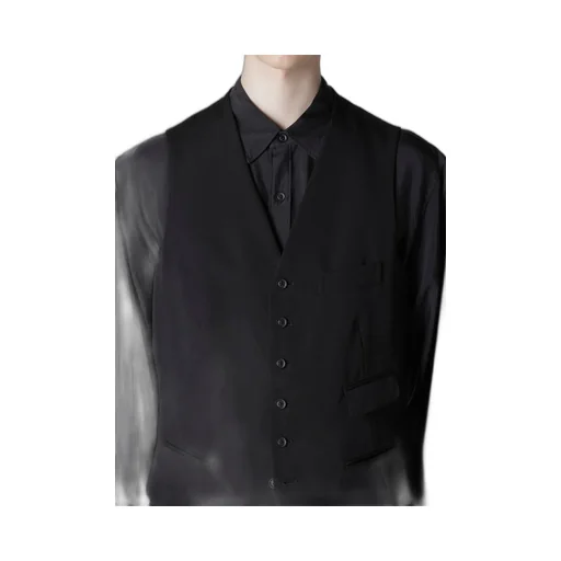 Wool Gabardine 7Buttons Vest