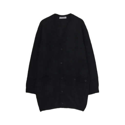 7G2P Plain Stitch Button D V Neck Cardigan