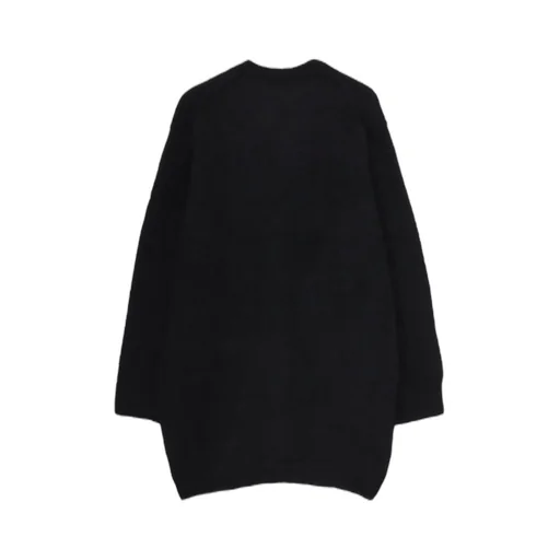 7G2P Plain Stitch Button D V Neck Cardigan