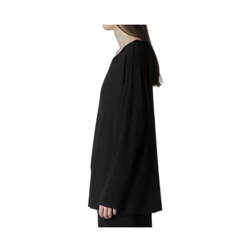 1/80 Washable Wool Interlock Round Neck Long Slv T