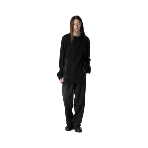 5G1P Embroidery Plain Stitch Embroidery Round Neck Po