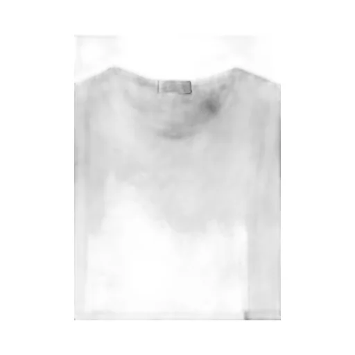 Cotton Cashmere Jersey Big Round Neck Short Slv T