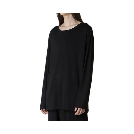 1/80 Washable Wool Interlock Round Neck Long Slv T