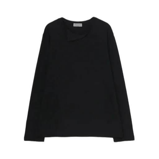 1/80 Washable Wool Interlock Layered Neck Long Slv T