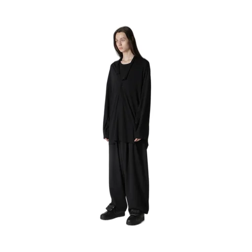 Cotton Cashmere Jersey One Button Cardigan
