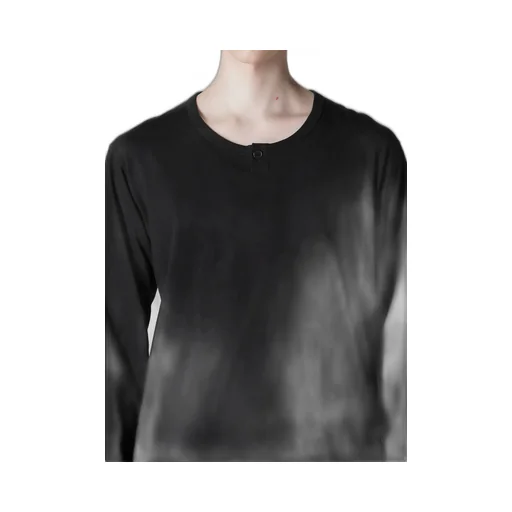 30/-Cotton Single Jersey Slit Henley Neck T