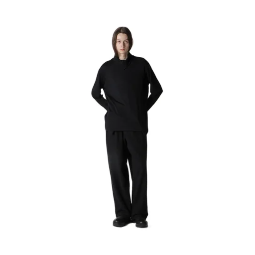 1/80 Washable Wool Interlock Layered Higk Neck T