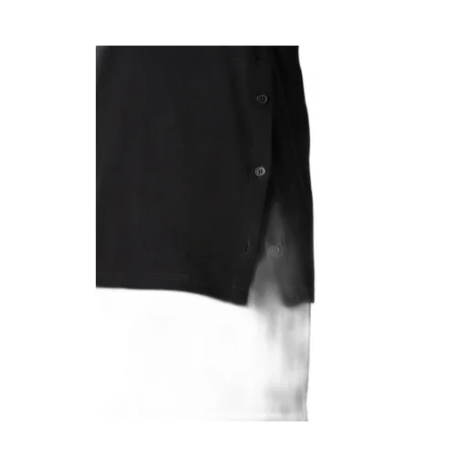 30/-Cotton Single Jersey Slit Henley Neck T