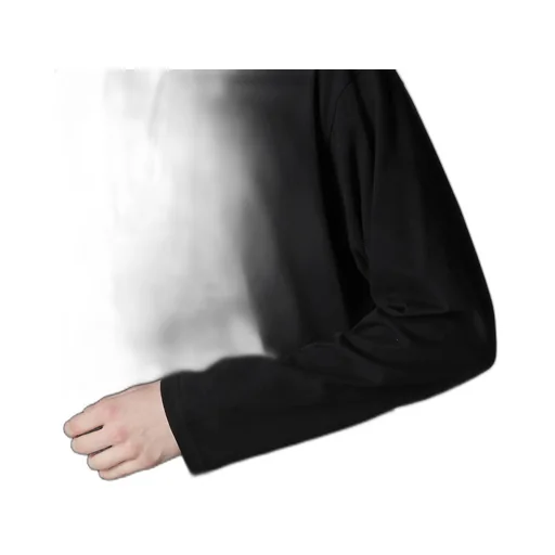 30/-Cotton Single Jersey Padded Collar Half Zip Long S