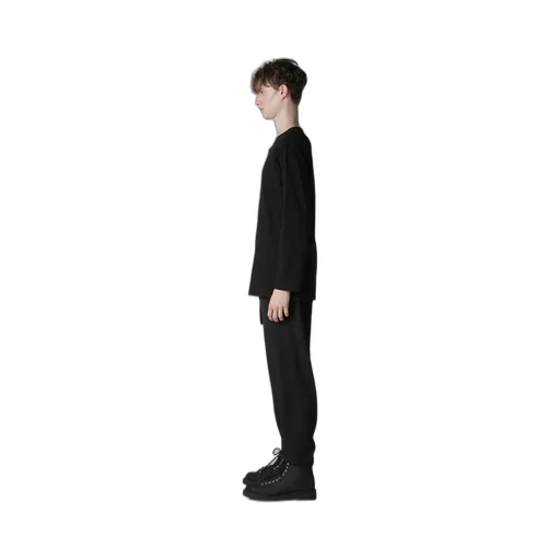 30/-Cotton Single Jersey Slit Henley Neck T