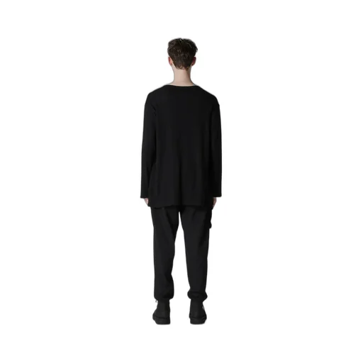 Cotton Angora Plating Jersey Chest Pkt Long Slv T