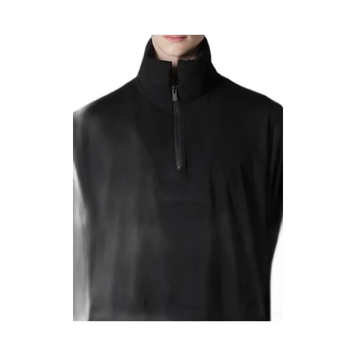 30/-Cotton Single Jersey Padded Collar Half Zip Long S