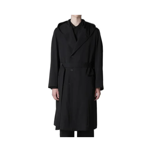 Regulation Gabardine 4Buttons Hooded Coat