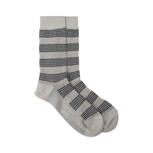 C/Ac Jq Staggered Border Socks