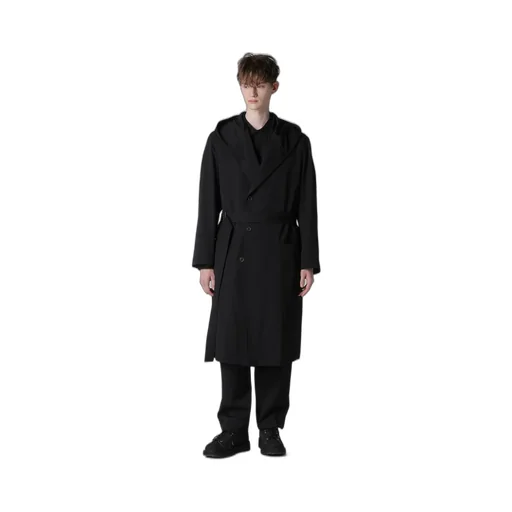 Regulation Gabardine 4Buttons Hooded Coat