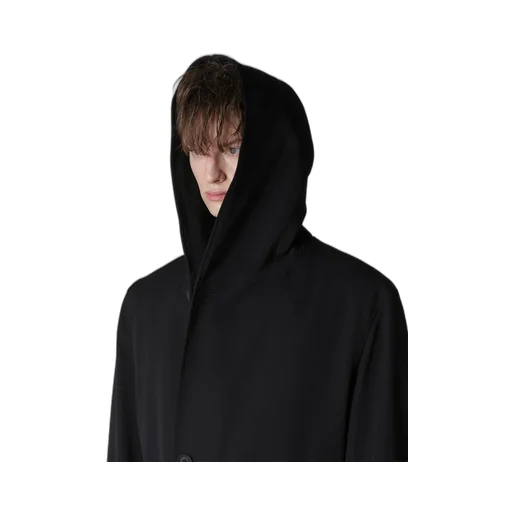 Regulation Gabardine 4Buttons Hooded Coat