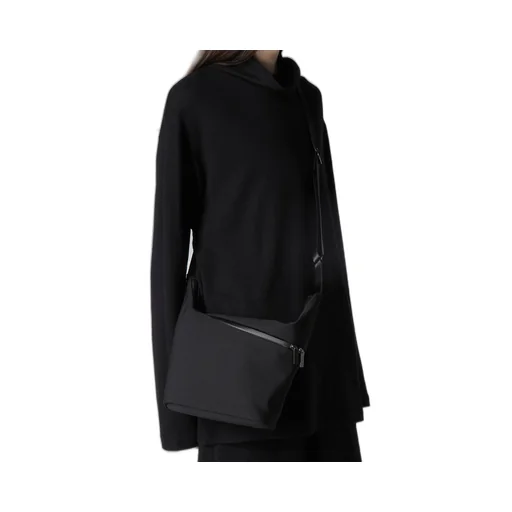 Wool Gabardine/Ny Oblique Zipper Sacoche