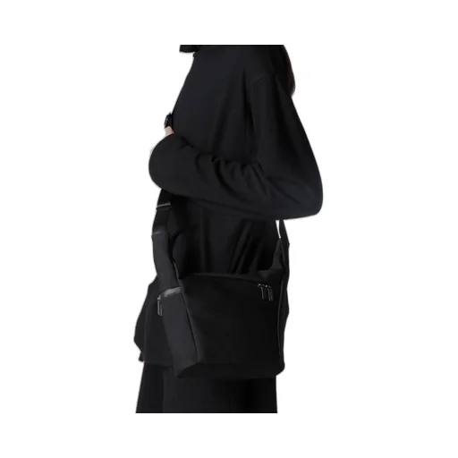 Wool Gabardine/Ny Oblique Zipper Sacoche