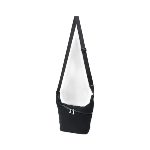 Wool Gabardine/Ny Oblique Zipper Sacoche
