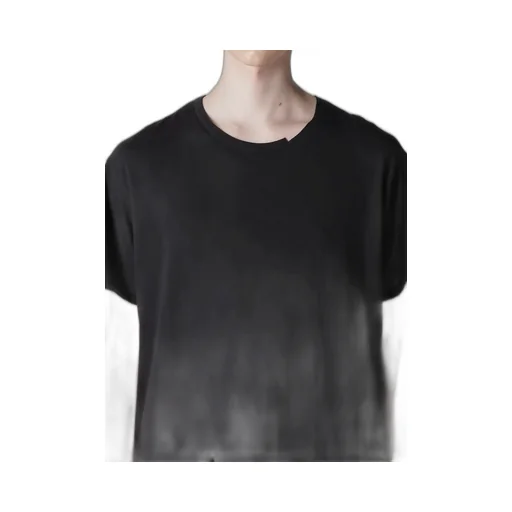 Wool Mix Single Jersey Slit Round Neck T
