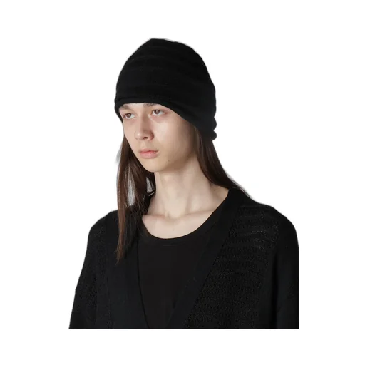 S/C Plain Stitch Hem Roll Knit Cap