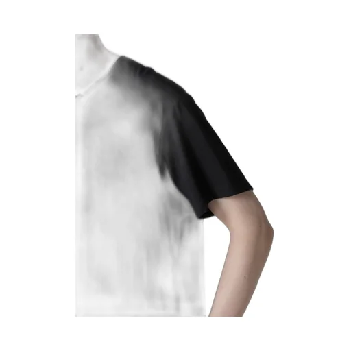 Wool Mix Single Jersey Slit Round Neck T