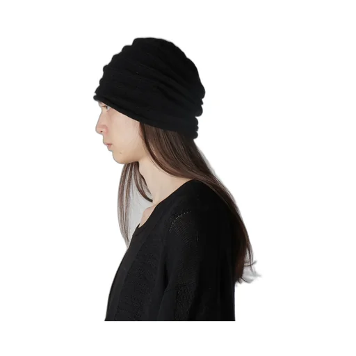 S/C Plain Stitch Hem Roll Knit Cap