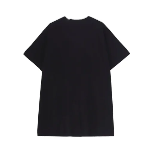 Wool Mix Single Jersey Slit Round Neck T