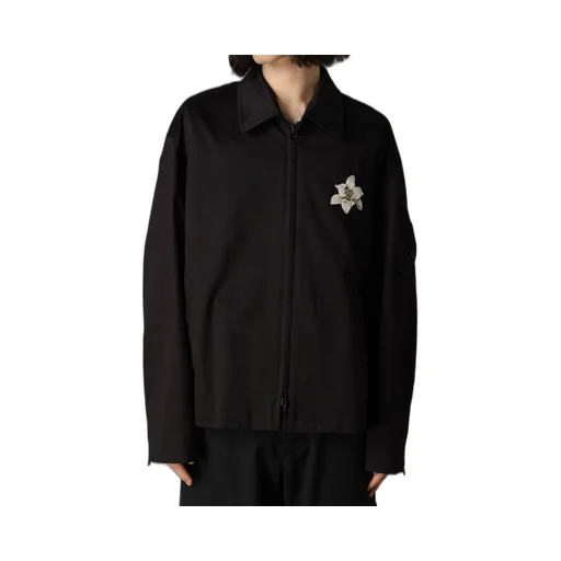 Whipcord Lily Embroidered Souvenir Jacket