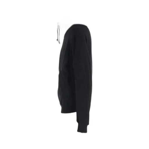 Twill Terry Mix Zip-Up Hoodie With Utility Sleeve Pocket