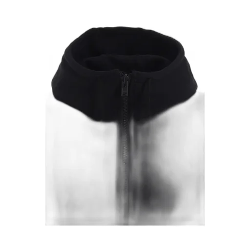 Twill Terry Mix Zip-Up Hoodie With Utility Sleeve Pocket
