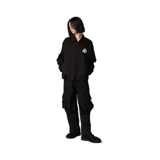 Whipcord Lily Embroidered Souvenir Jacket