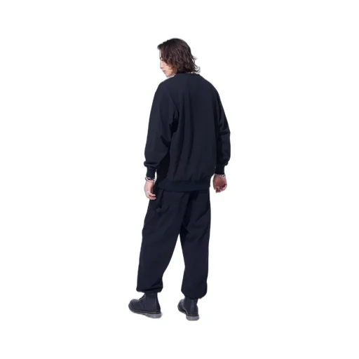 Twill Terry Mix Double-Knee Sweatpants