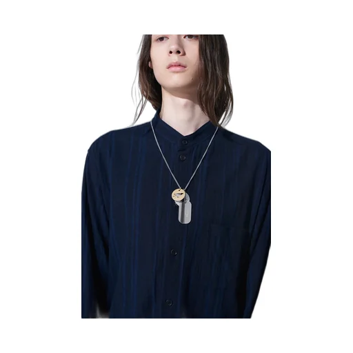 Brass Dog Tag Necklace