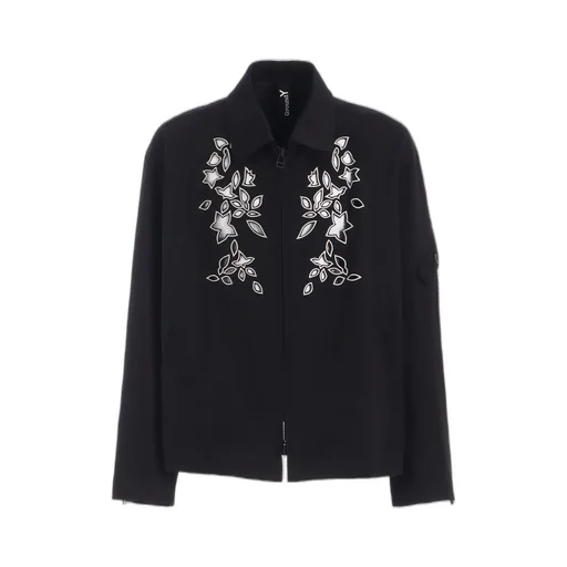 Whipcord Cutwork Sleeve-Pocket Drizzler Jacket