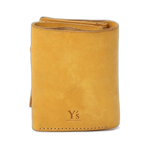 Vegetable-Tanned Nubuck Leather Trifold Wallet